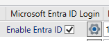 Picture showing the Enable Entra ID Login Options. 